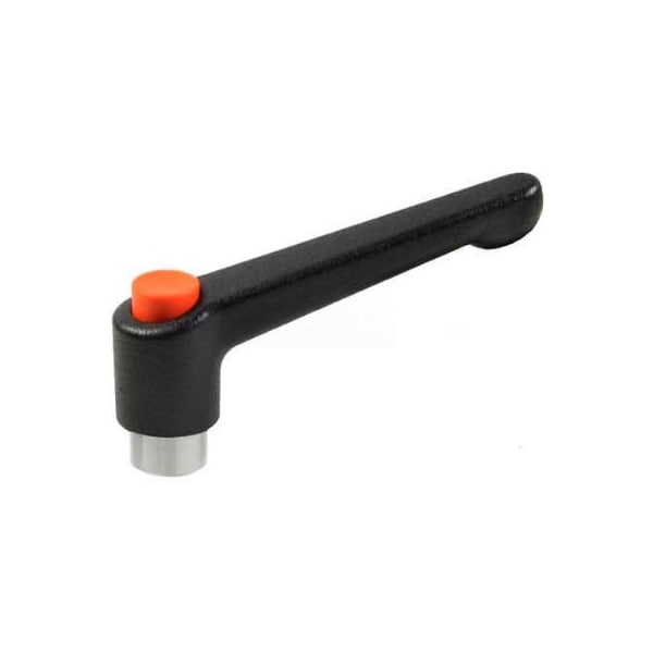 Zinc Die-Cast Adjustable Lever with Push Button and Stainless Steel Components 3/8-16 Tapped 3.07"L